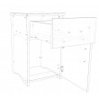 Bed side table with drawer & door cupboard